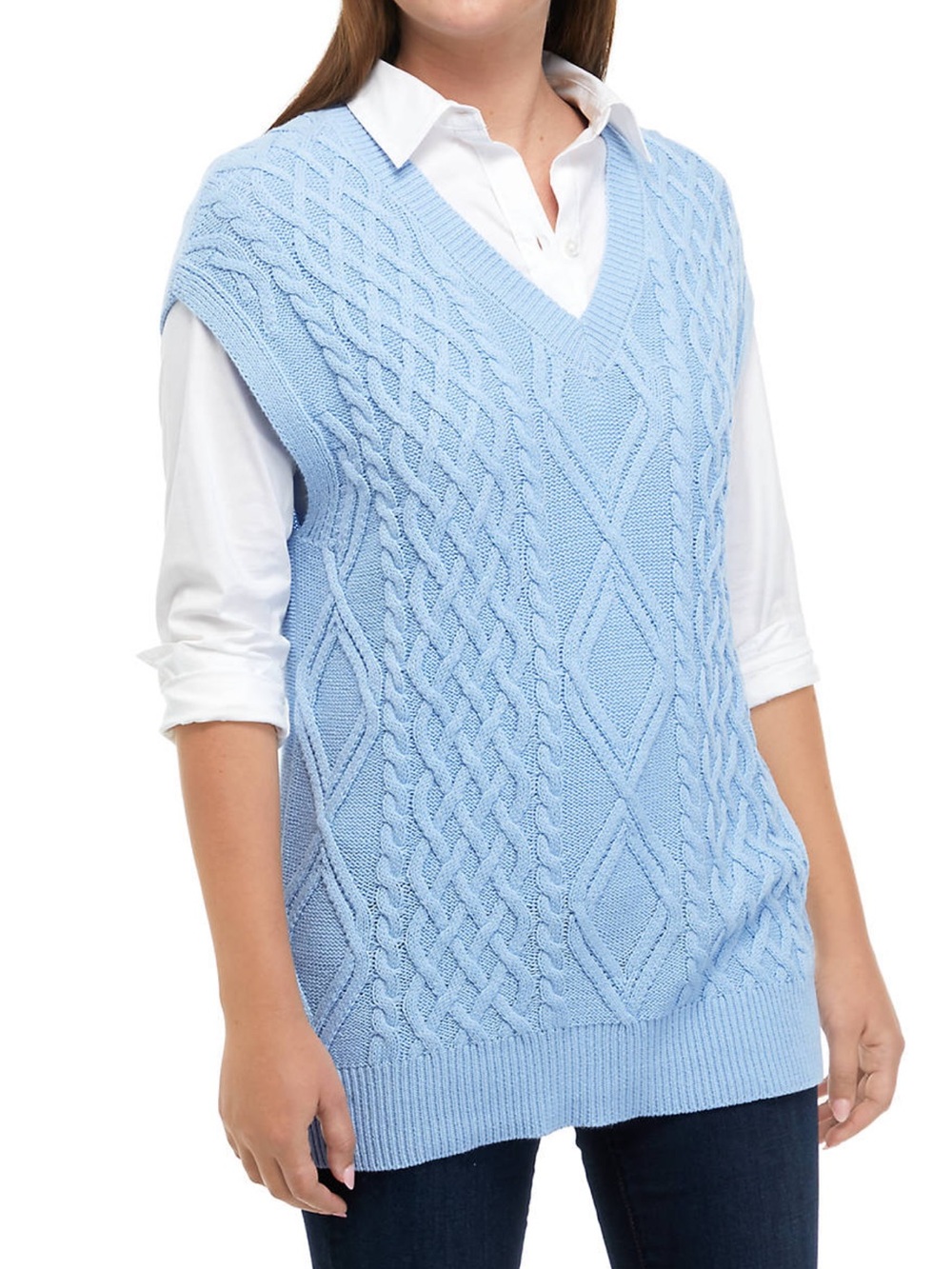 V-neck sweater vest